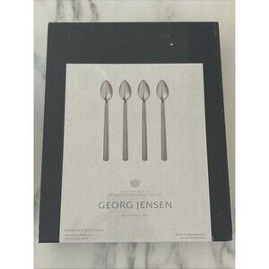 Georg Jensen Bernadotte Long Spoon Gift set 4-piece New In Box Wedding Bridal